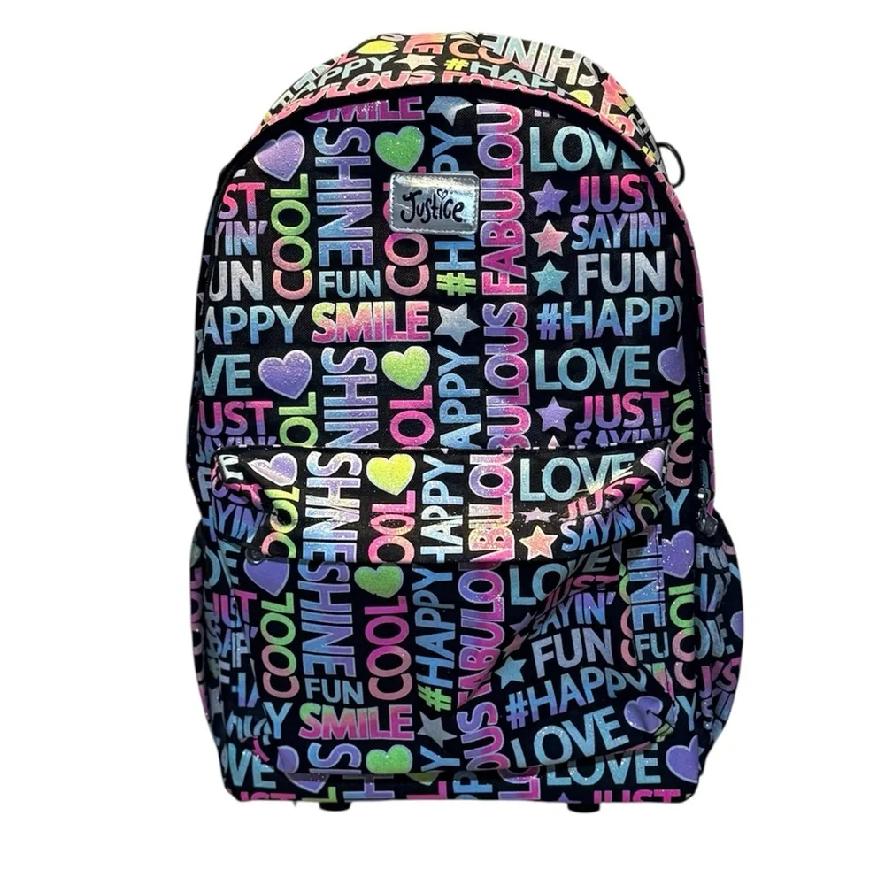 Justice school size wheeled backpack